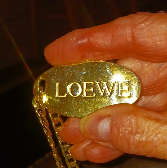 Loewe    Gold Zipper Pull Necklace with Unbranded Chain. 18" - Picture 3 of 6